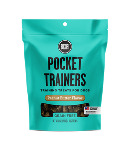 Bixbi Soft Dog Treats Pocket Trainers Peanut Butter Flavor 6oz Bag