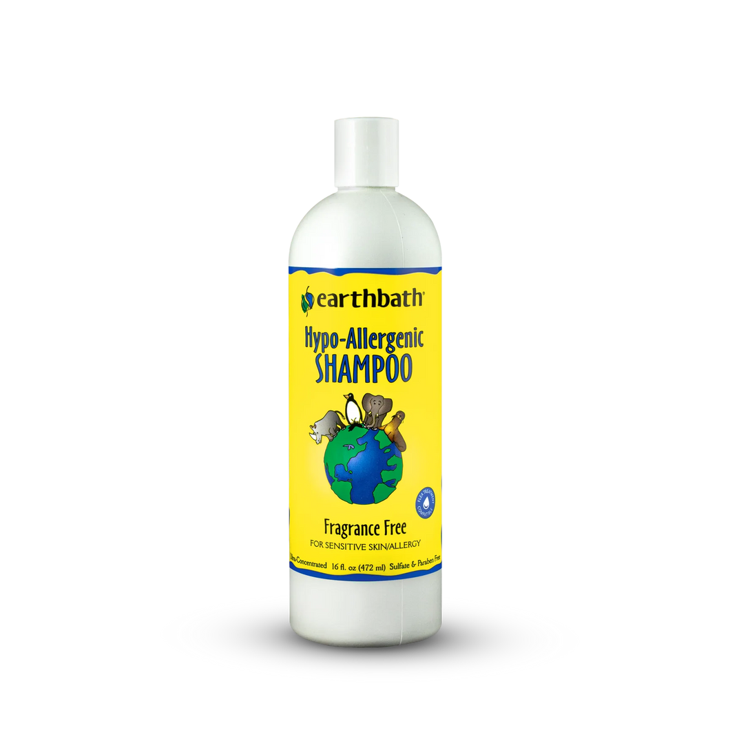 Earthbath Dog Shampoo - Hypo-Allergenic Fragrance Free - 16oz Bottle