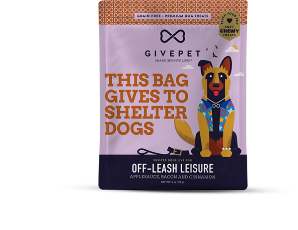 GivePet Soft Dog Treats - Grain-Free Off-Leash Leisure 6oz Bag