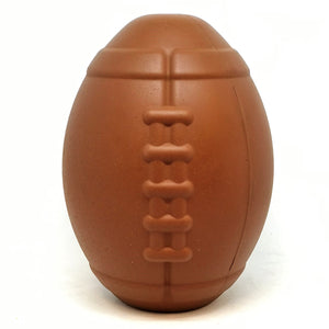 SodaPup Football Durable Rubber Chew Toy and Treat Dispenser - Medium