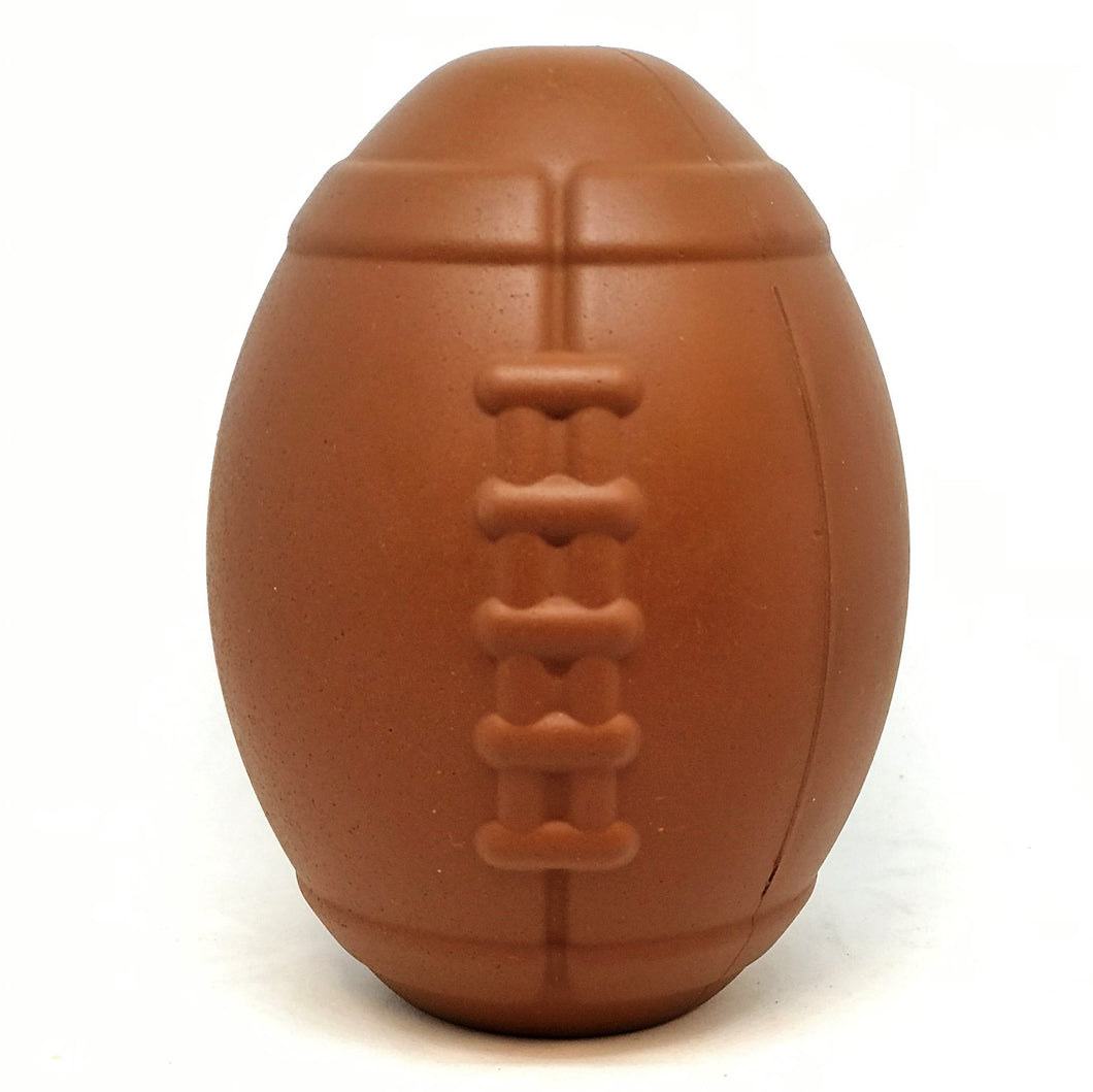 SodaPup Football Durable Rubber Chew Toy and Treat Dispenser - Medium
