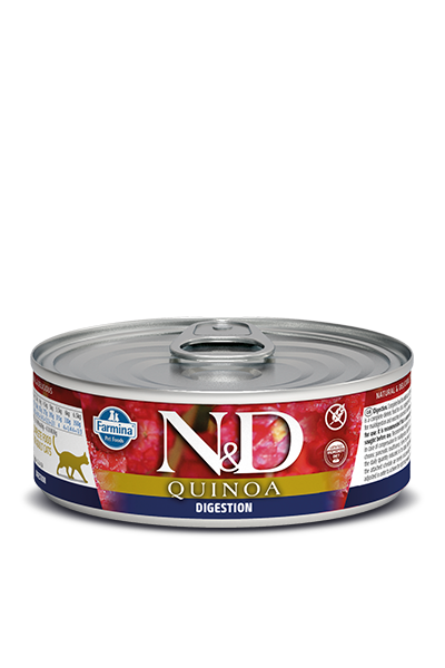 Farmina Quinoa Wet Cat Food N&D Digestion - Lamb 2.5oz Can Single
