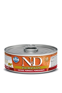 Farmina Pumpkin Wet Cat Food N&D Chicken, Pumpkin & Pomegranate 2.5oz Can Single