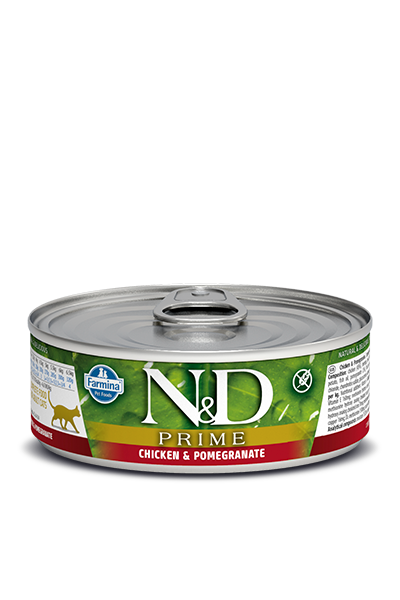Farmina Prime Wet Cat Food N&D Chicken & Pomegranate 2.5oz Can Single
