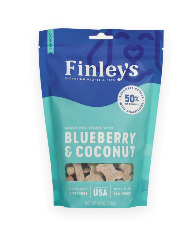Finley's Dog Biscuits Blueberry 12oz bag
