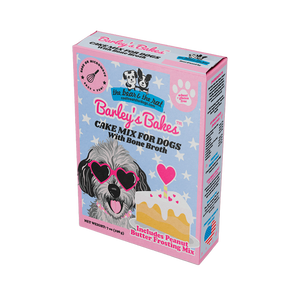The Bear & The Rat Barley's Bakes - Bone Broth Cupcake Mix w/ Peanut Butter Frosting