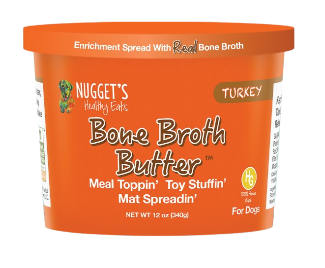 Nugget's Frozen Bone Broth Butter Turkey 12oz Tub