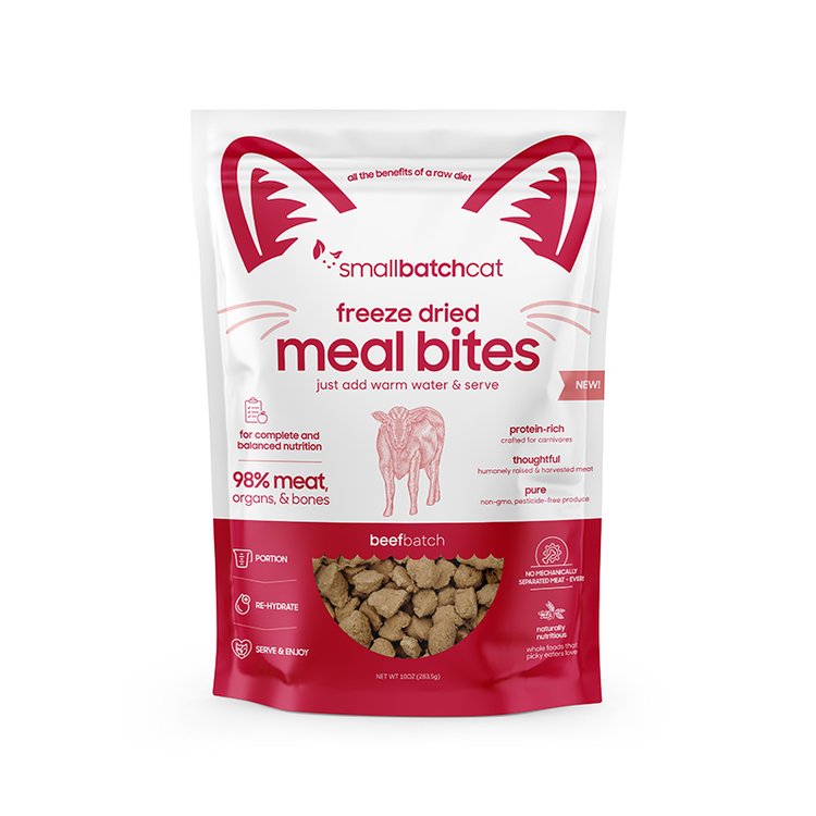SmallBatch Cat Freeze-Dried Meal Bites Beef 10oz Bag