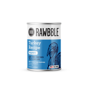 Bixbi RAWBBLE® Wet Dog Food Turkey for Puppies Recipe 12.5oz Can Single