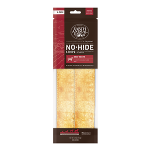 Earth Animal No-Hide Strips Packages - Beef 4pk