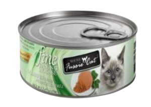 Fussie Cat Wet Cat Food Fine Dining Mousse- Oceanfish W/ Pumpkin 2.4oz Can Single