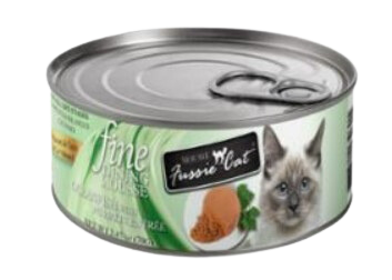 Fussie Cat Wet Cat Food Fine Dining Mousse- Oceanfish W/ Pumpkin 2.4oz Can Single