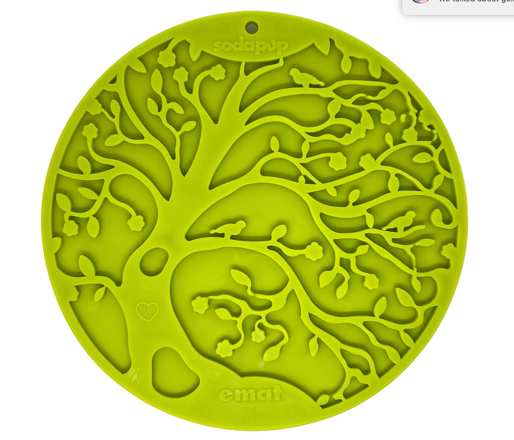 SodaPup Tree Of Life Design Emat Enrichment Licking Mat with Suction Cups