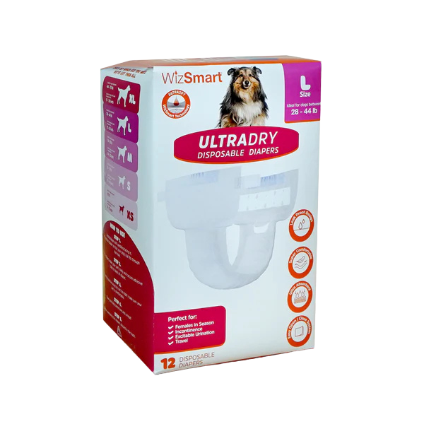 Wizsmart UltraDry Disposable Diapers 12pk - LRG