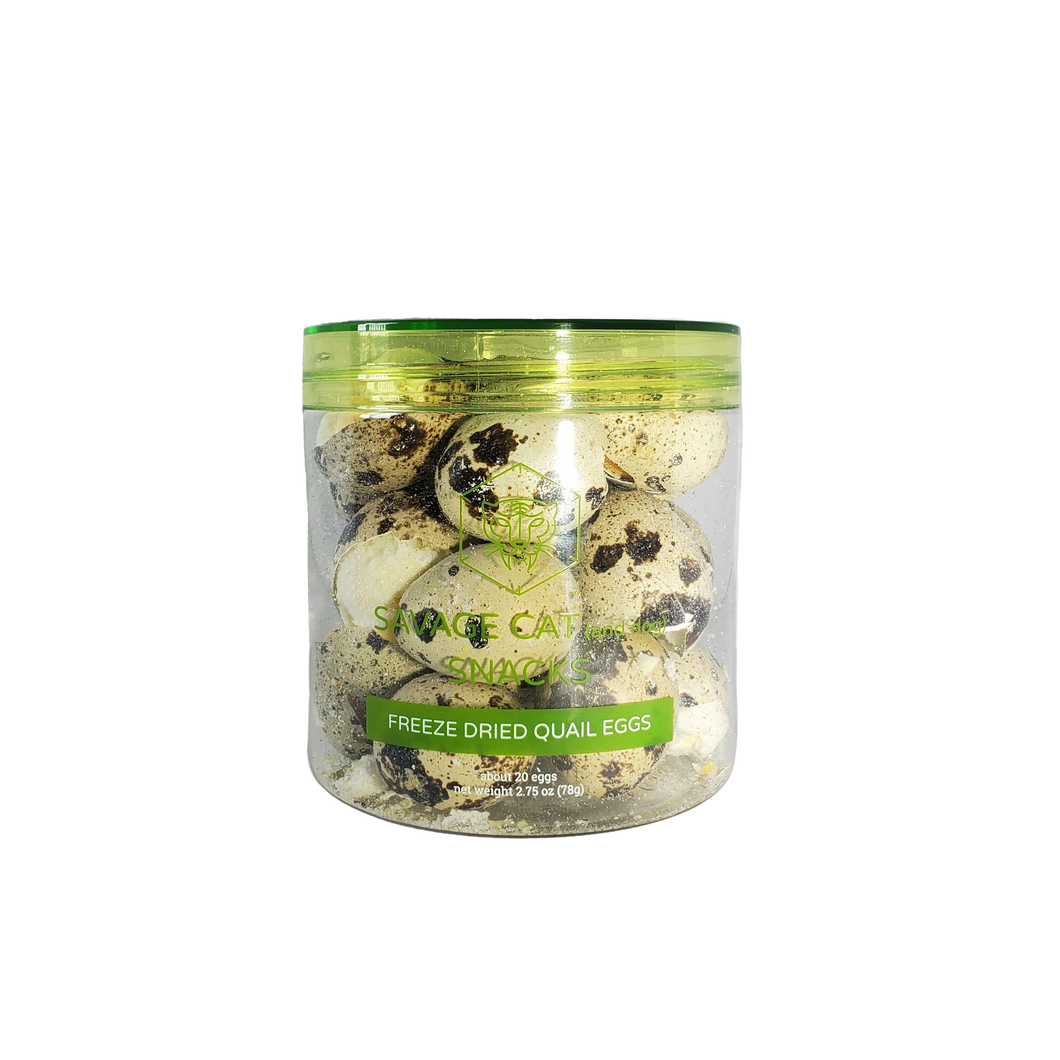 Savage Cat & Dog Snacks - Freeze-Dried Quail Eggs - 2.75oz