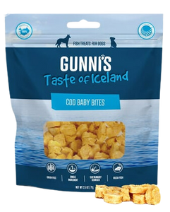 Gunni's Dog Treats Cod Baby Bites 2.5oz Bag
