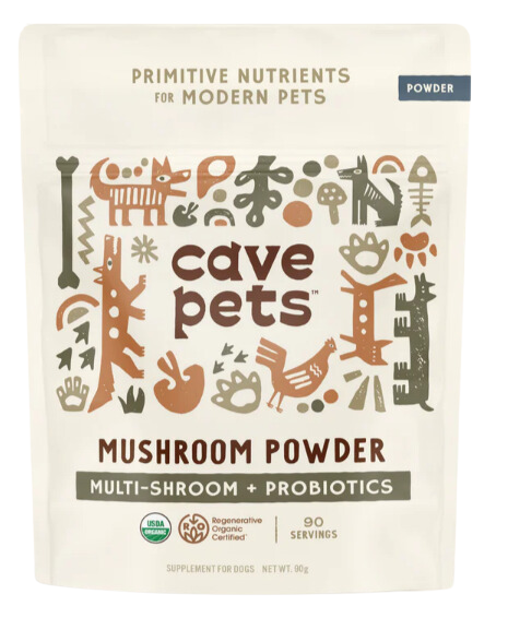 Cave Pets Multi Shroom + Probiotics Mushroom Powder 90g Pouch