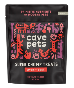 Cave Pets Liver + Beets Super Chomp Treats 90g Bag