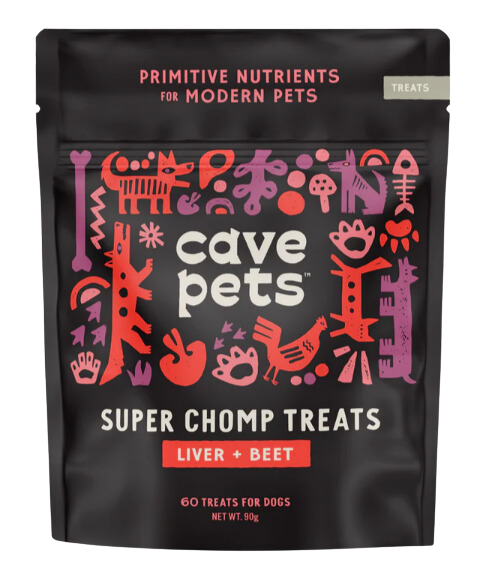 Cave Pets Liver + Beets Super Chomp Treats 90g Bag