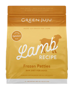 Green Juju Frozen Dog Food - Lamb Recipe Patties 6lb Bag