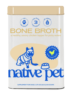 Native Pet Dehydrated Chicken Broth 5.6oz Tin