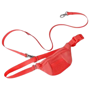 Springer Sling Bag W/ Dog Leash - Red