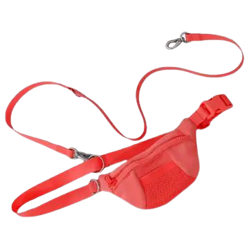 Springer Sling Bag W/ Dog Leash - Red