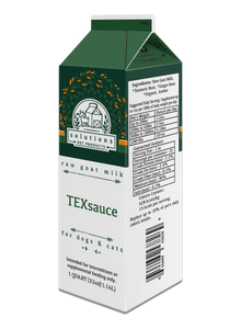 Solutions Dog & Cat Frozen TexSauce Cultured Raw Goat Milk - 1 quart (32oz)