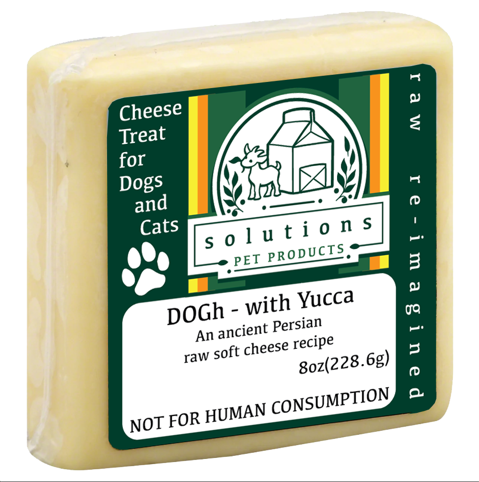 Solutions Frozen Functional Treats - DOGh Raw Soft Goat Milk Cheese with Yucca 8oz