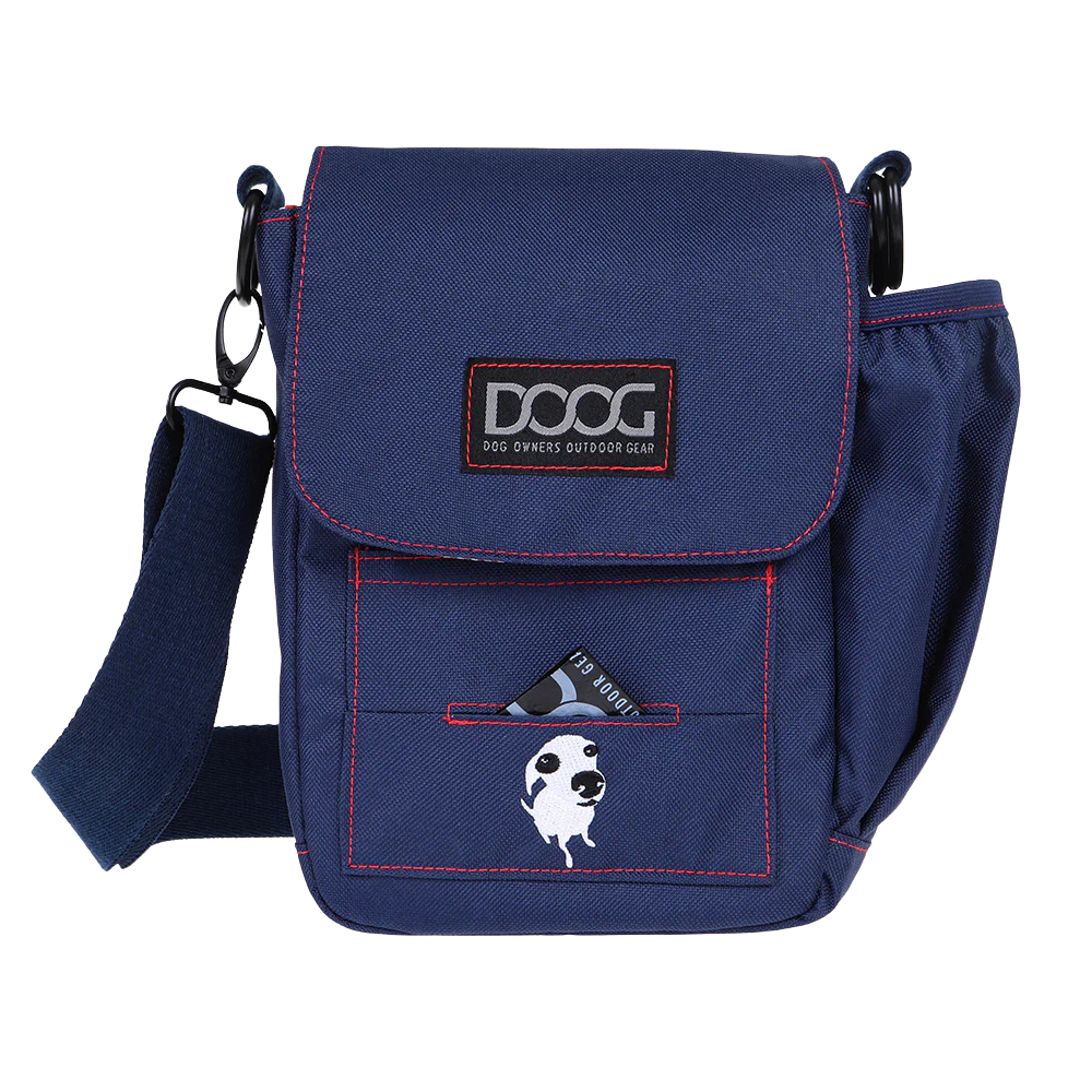 DOOG Shoulder Bag - Navy W/ Red