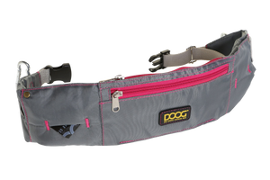 DOOG Walkie Belt - Grey W/ Pink