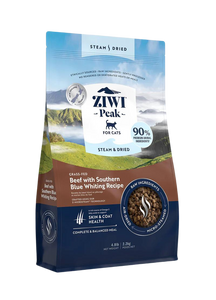 ZiwiPeak Steam & Dried Cat Food - Beef W/ Southern Blue Whiting