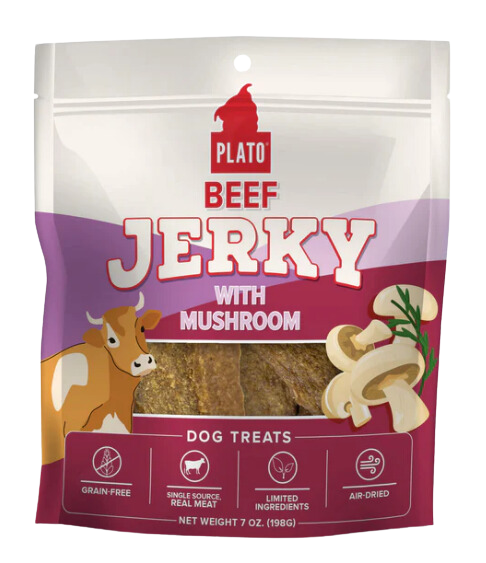 Plato Jerky Beef & Mushroom 7oz Bag