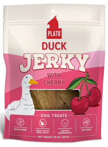 Plato Jerky Duck & Cherry 16oz Bag