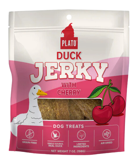 Plato Jerky Duck & Cherry 7oz Bag