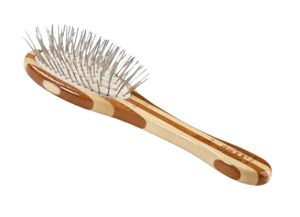 Bass Brushes Style & Detangle Bamboo Pet Brush - Small Oval
