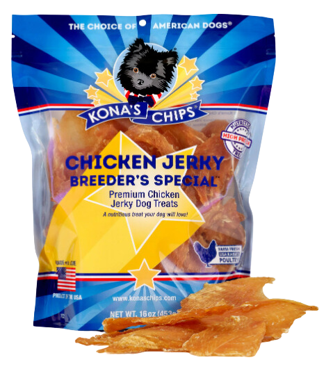 Kona's Chips Chicken Jerky 4oz Bag