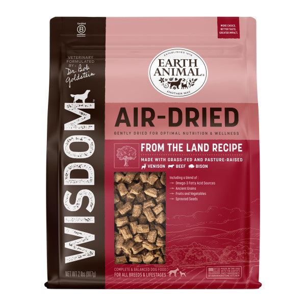 Earth Animal Wisdom Air-Dried Dog Food - From the Land Recipe