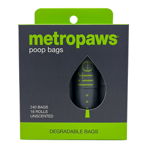 Metro Paws Degradable Poop Bags 240ct (16 rolls/box)