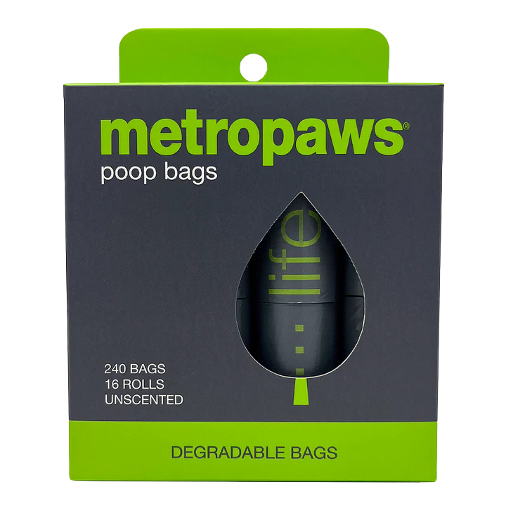 Metro Paws Degradable Poop Bags 240ct (16 rolls/box)