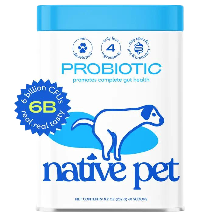 Native Pet Probiotic Supplement 8.2oz Tin