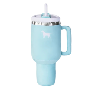 PUPROAR Pup Cup Tumbler Plush Dog Toy - Mint Green