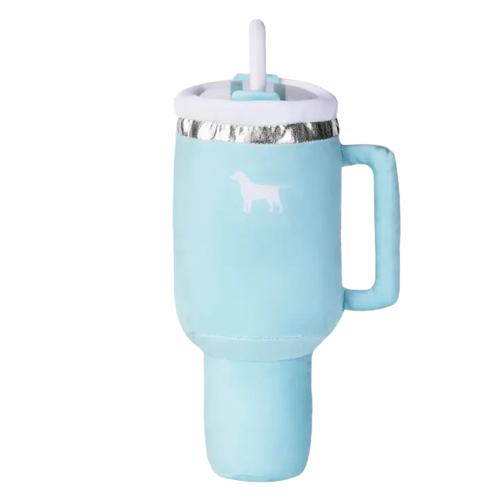 PUPROAR Pup Cup Tumbler Plush Dog Toy - Mint Green