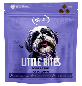 Nutrisource Little Bites Rabbit Dog Treats 6oz Bag