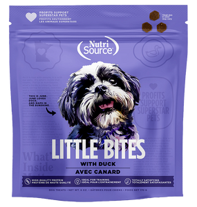 Nutrisource Little Bites Duck Dog Treats 6oz Bag