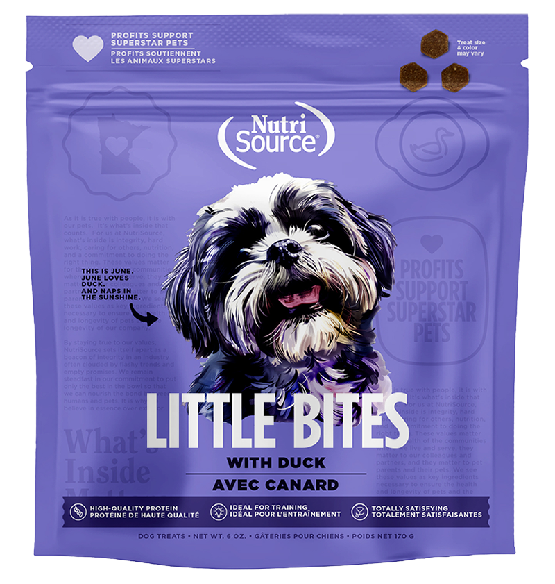 Nutrisource Little Bites Duck Dog Treats 6oz Bag