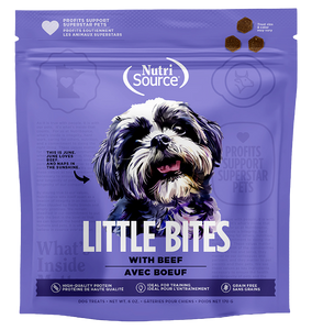 Nutrisource Little Bites Grain Free Beef Dog Treats 6oz Bag