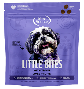 Nutrisource Little Bites Grain Free Trout Dog Treats 6oz Bag