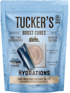 Tucker's Raw Frozen Boost Cubes - Hydration Goat Milk with Coconut 1lb Bag (20 servings per bag)