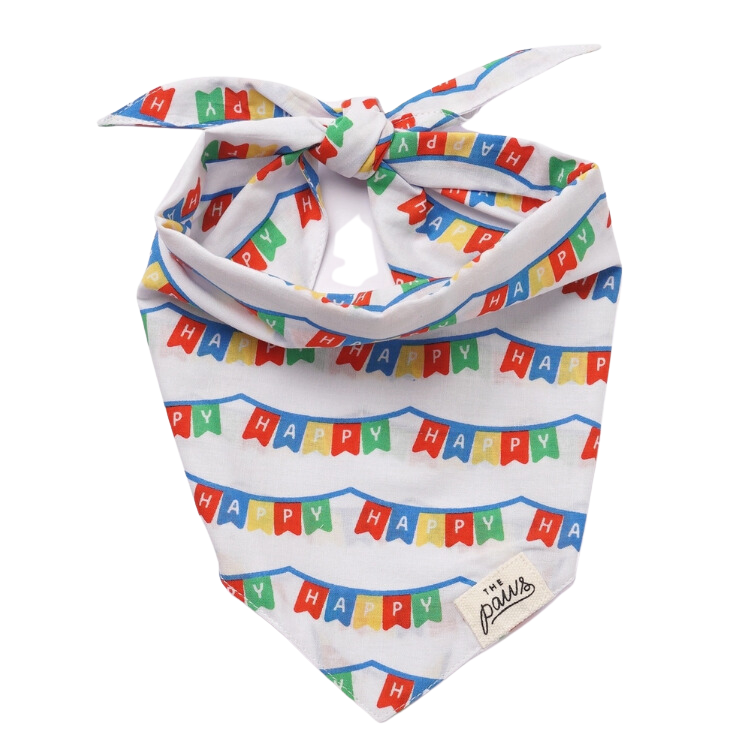 The Paws Happy Dog Dog Bandana